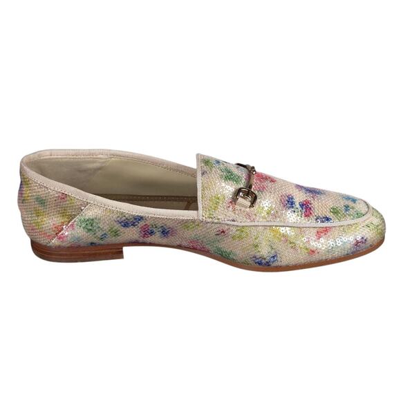 Sam Edelman Shoes Womens Size 8.5 Loraine Floral Sequin Horsebit Loafer Slip On - Picture 2 of 12